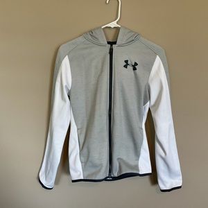 Boy’s Grey and White Under Armour Jacket